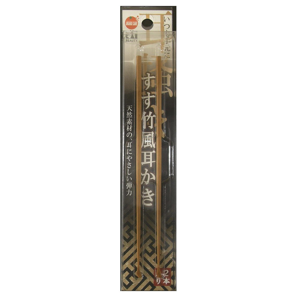 Orange Care Bamboo Ear Picks Standard