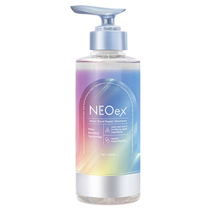 NEOex Moist Bond Repair Shampoo, 400ml (Bergamot & Woody Musk Scent)