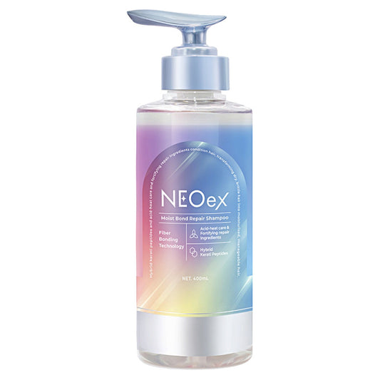 NEOex Moist Bond Repair Shampoo, 400ml (Bergamot & Woody Musk Scent)