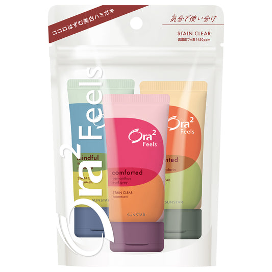 Ora2 Ora2 Fields Stain Clear Toothpaste Mini Assortment Set, 3 x 20g