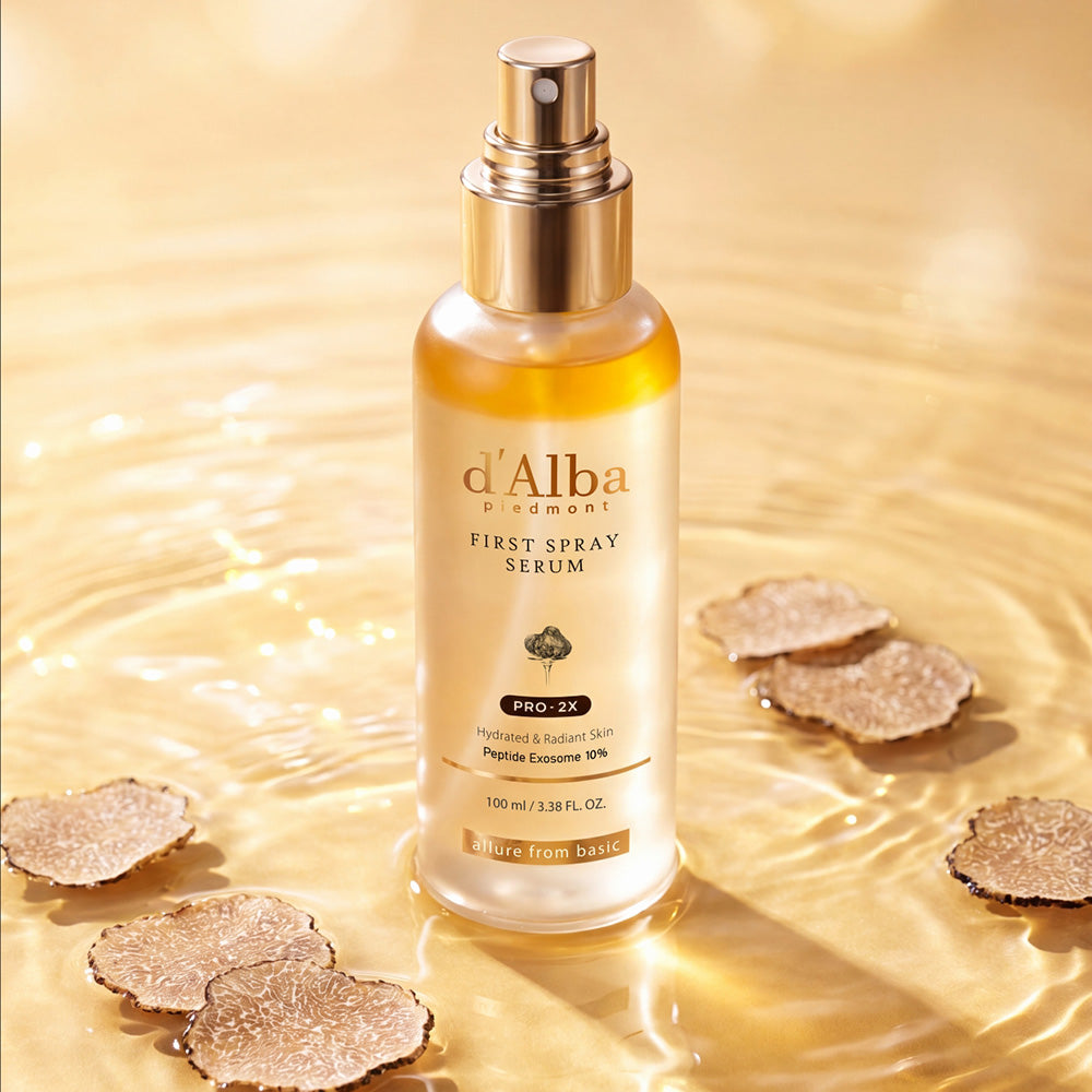 d'Alba First Spray Serum PRO2XPep, 100ml (Even, Light Adherence All Over Face) (Aromatic Citrus Floral)