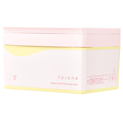 to/one Dream Flora C Shot Daily Mask, 20 Sheets