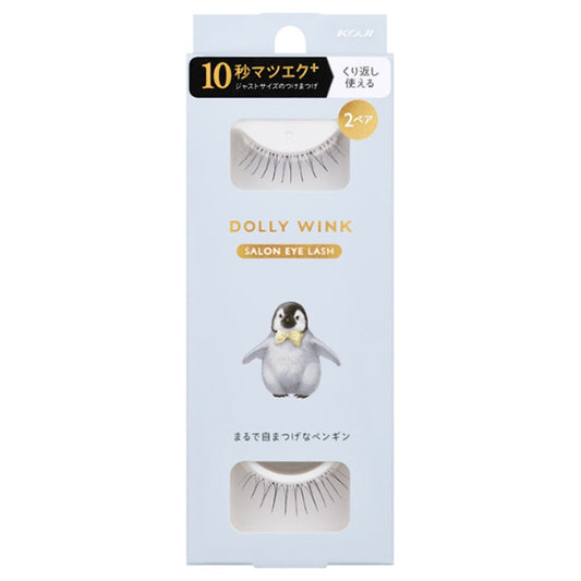Dolly Wink Salon Eyelash (No.28 Natural Penguin), 2 Pairs