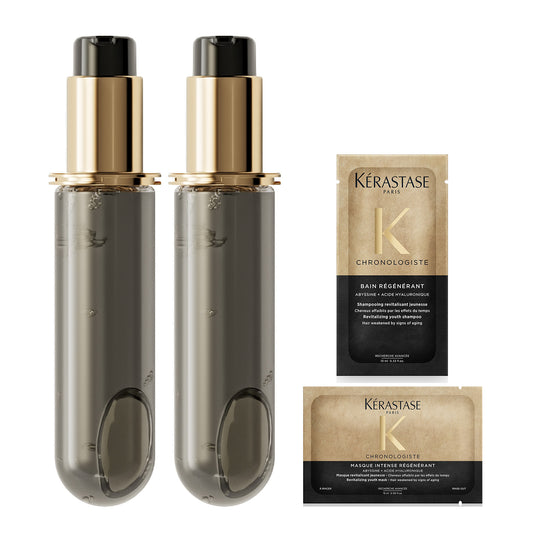 KERASTASE Chronologiste Repeater Set, 75ml x 2, 10ml, 15ml