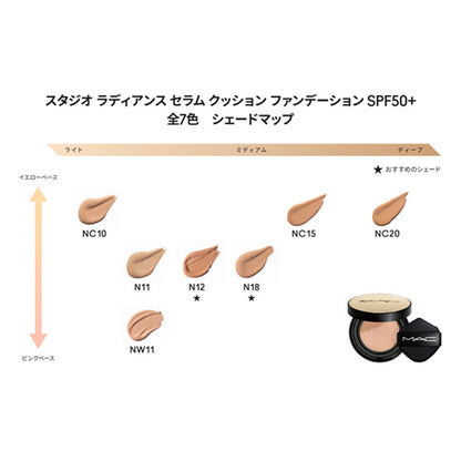 MAC Studio Radiance Serum Cushion Foundation Refill SPF50+ (NC10), 10ml