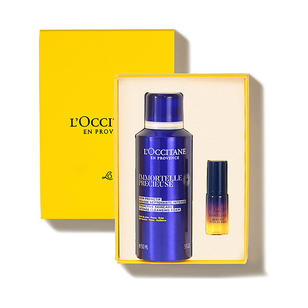 L'Occitane Immortelle Cleansing Foam & Reset Serum, 150ml
