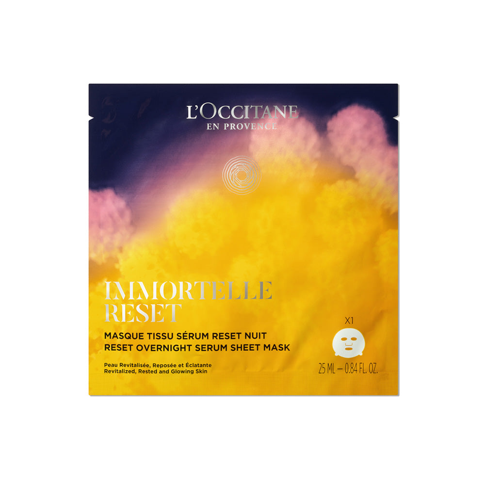 L'Occitane Immortelle Overnight Reset Sheet Mask, 25ml