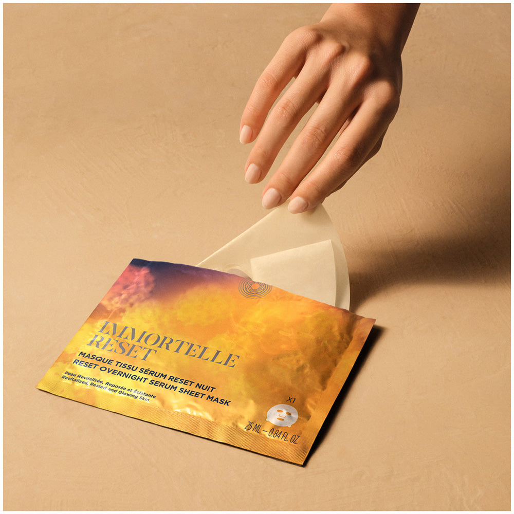 L'Occitane Immortelle Overnight Reset Sheet Mask, 25ml
