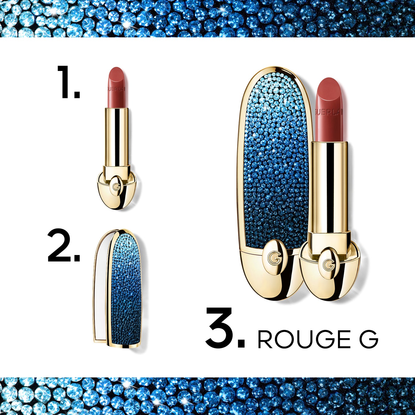 GUERLAIN Rouge G Case (Blue Reverie)