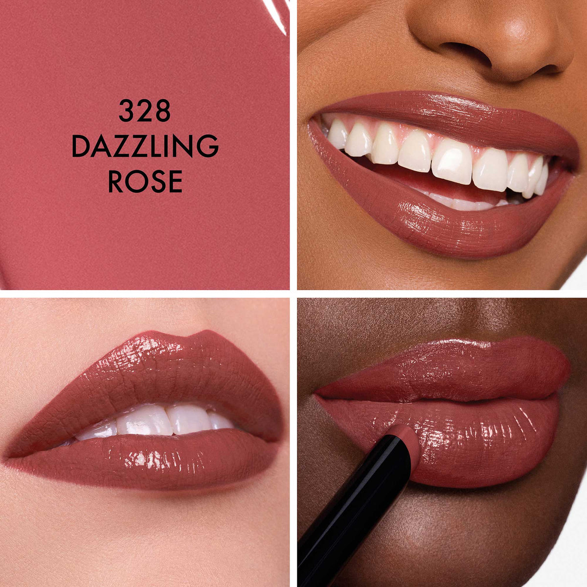 Dior Rouge Dior Forever (Shine), Limited Edition (328 Dazzling Rose Shine)