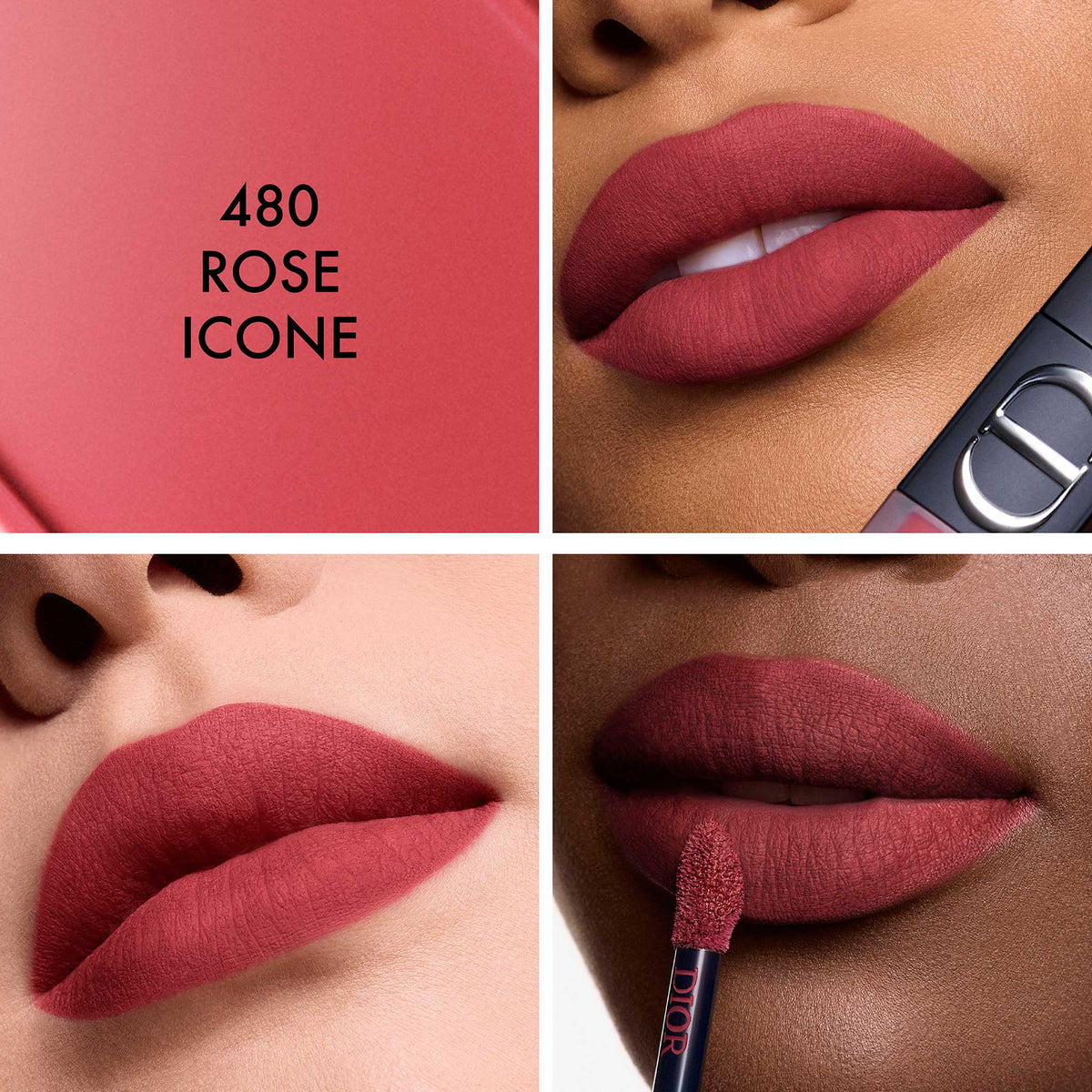 Dior Rouge Dior Forever Liquid (Blur Matte) (480 Rose Icon), 6.00ml