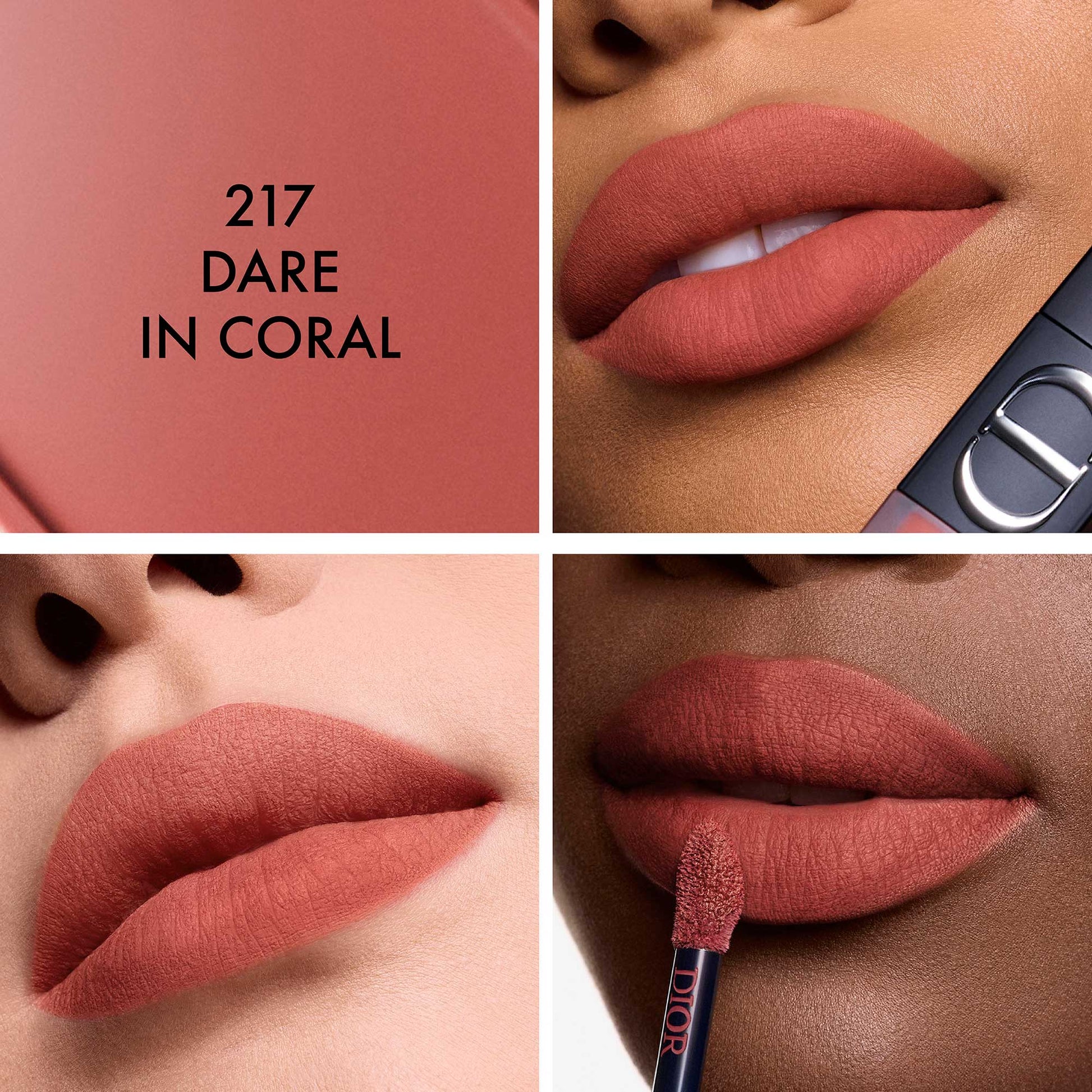 Dior Rouge Dior Forever Liquid (Blur Matte) (217 Dare in Coral), 6.00ml