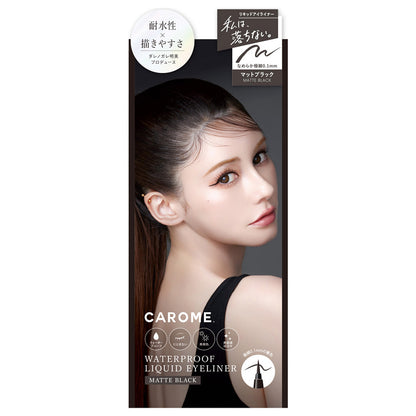 CAROME. Waterproof Liquid Eyeliner (Matte Black), 0.5ml