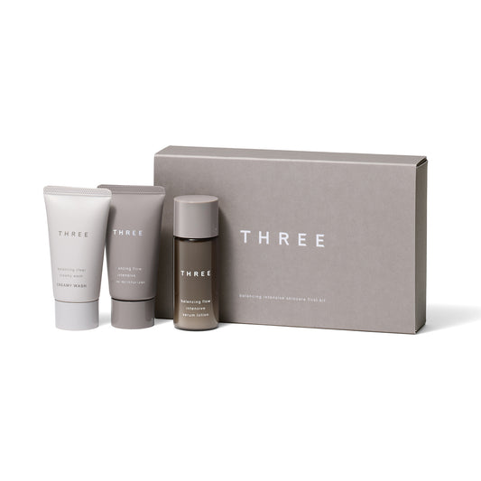 THREE Balancing Intensive Skincare First Kit, 22g, 28ml, 22ml