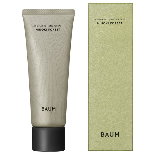 BAUM Aromatic Hand Cream n (Hinoki Forest), 75g (Fresh Hinoki Forest Scent)