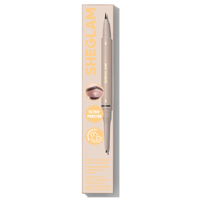 SHEGLAM On Demand 2-in-1 Brow Pencil (Espresso)