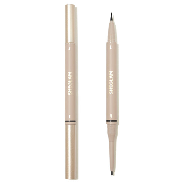 SHEGLAM On Demand 2-in-1 Brow Pencil (Chocolate)