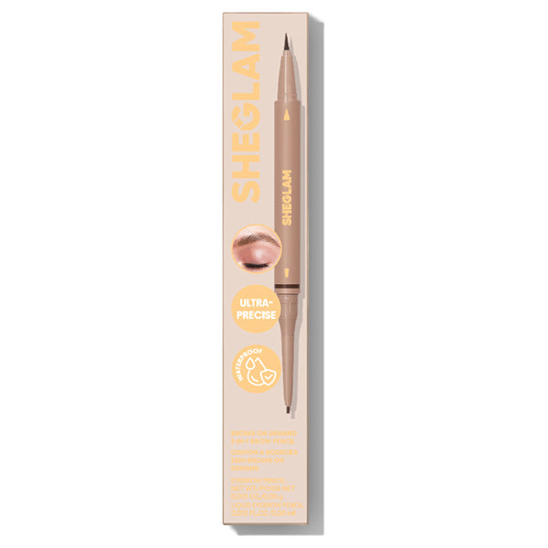 SHEGLAM On Demand 2-in-1 Brow Pencil (Taupe)