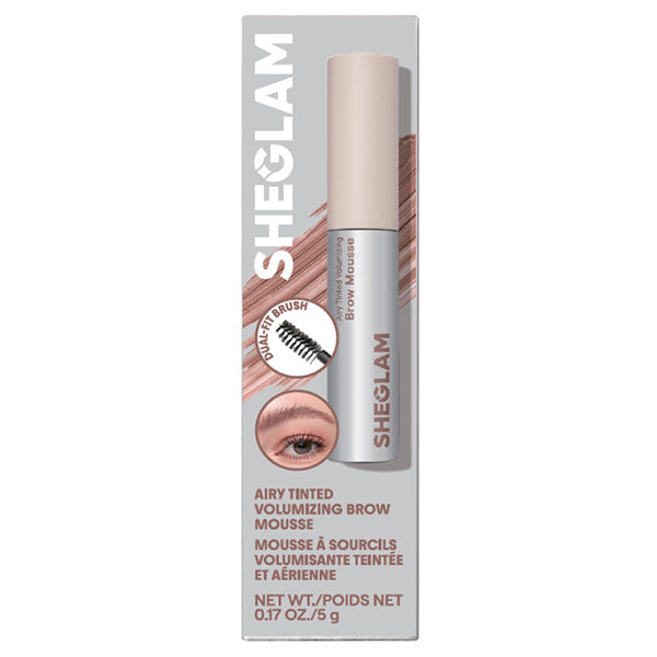 SHEGLAM Airy Tinted Volumizing Brow Mousse (Ash Pink), 5g