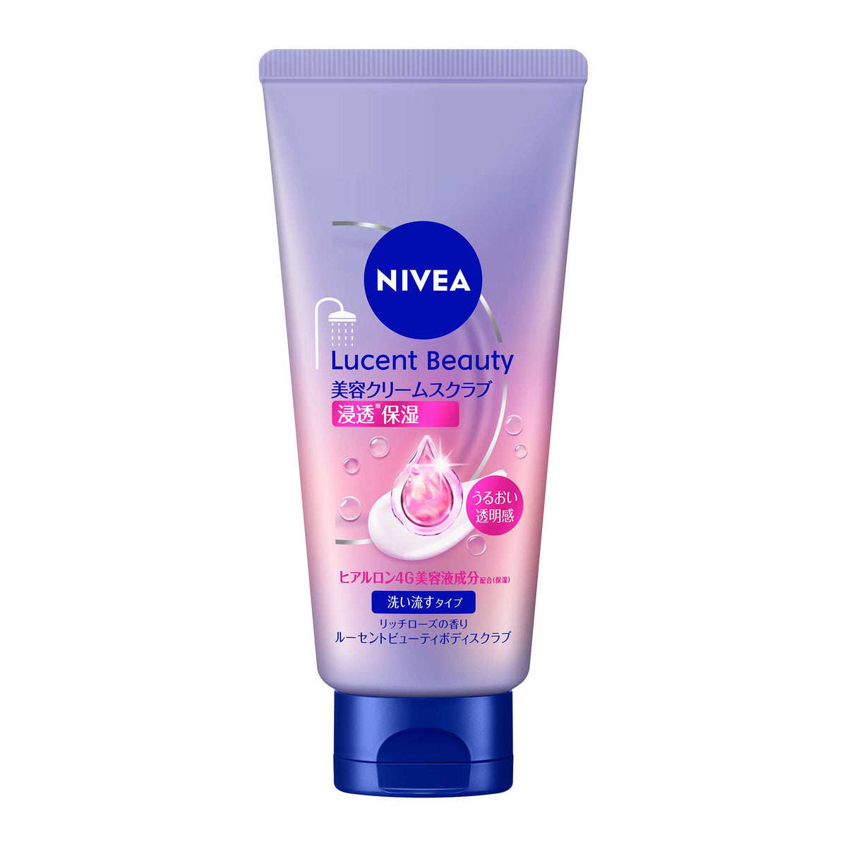 NIVEA Lucent Beauty Penetrating Moisture Beauty Cream Scrub, 190g (Rich Rose Scent)