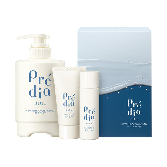 Predia BLUE Repair Head Cleanse Clay Kit a Limited Edition, 500g, 45ml, 45g