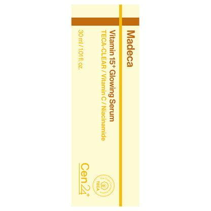 Madeca Vitamin 15 Glow Serum, 30ml (Smooth Hydrating Texture)