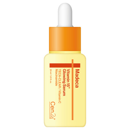 Madeca Vitamin 15 Glow Serum, 30ml (Smooth Hydrating Texture)