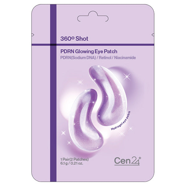 360° Shot PDRN Glow Eye Patch, 1 Pair (Plump Hydrating Gel Patch)