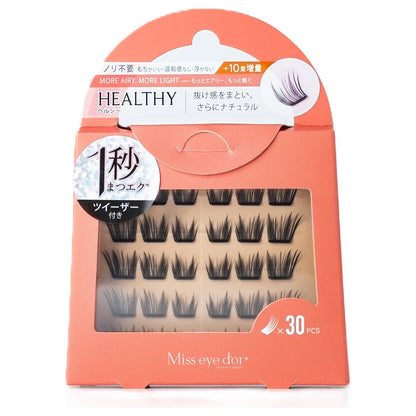 Miss eye dor 1-Second Lash Extensions (Healthy Black, 13mm), 30 Clusters