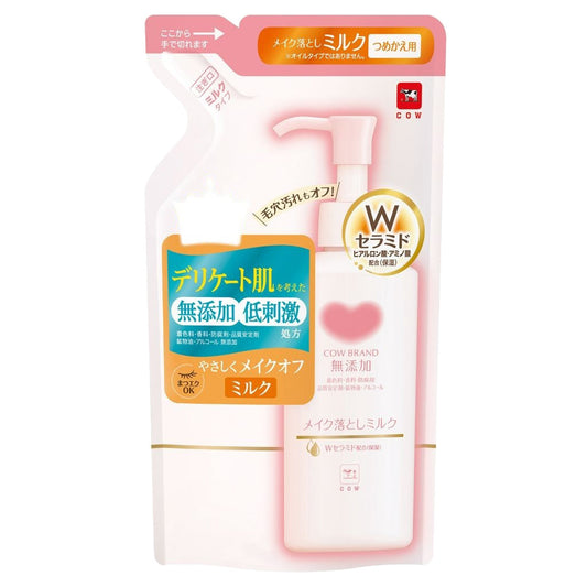 COW BRAND MUTENKA Makeup Remover Milk Refill, 160ml