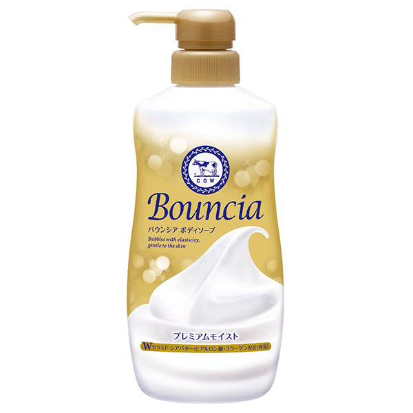 Bouncia Body Soap Premium Moist with Pump, 440ml