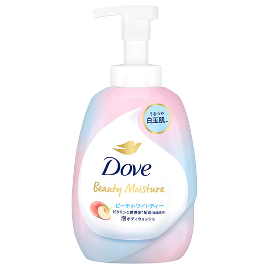 Dove Beauty Moisture Foaming Body Wash with Pump (Peach White Tea), 540g