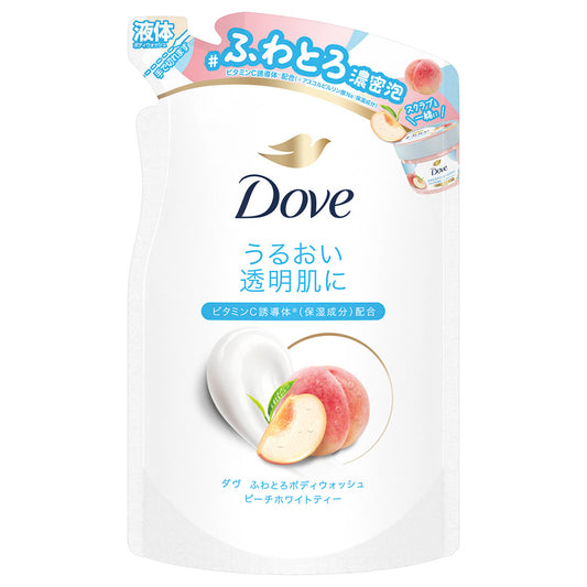 Dove Fluffy Body Wash Refill (Peach White Tea), 340g