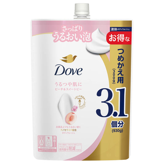 Dove Body Wash Refill (Peach & Sweet Pea), 930g