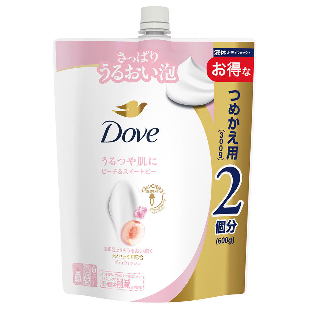 Dove Body Wash Refill (Peach & Sweet Pea), 600g