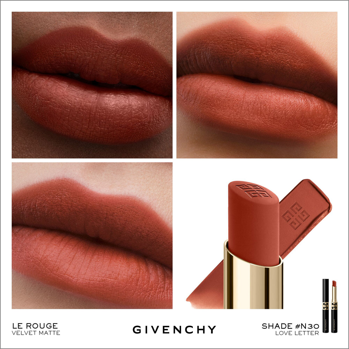 GIVENCHY Rouge Givenchy Velvet Matte Holiday Collection 2026 (No.N30 Love Letter)