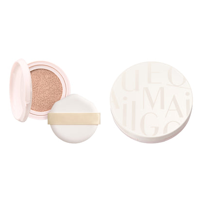 MAQuillAGE Essence Cushion EX Bright Glow with Case Set SPF30 (0 Pure Pink), 13g