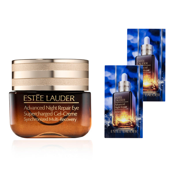 Estee Lauder @cosme Exclusive Advanced Night Repair Eye Gel SMR Complex Holiday Gift, 15ml, 1.5ml x 2
