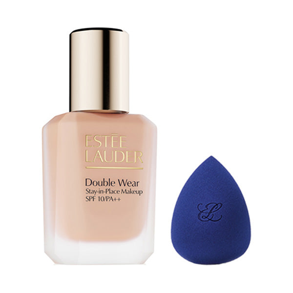 Estee Lauder Double Wear Stay-in-Place Makeup N 30ml Set with Sponge (Porcelain)