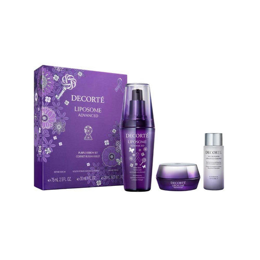 COSME DECORTE Liposome Advanced Repair Serum Purple Ribbon Set 2026, 75ml, 20g, 30ml