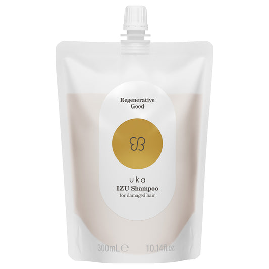 uka IZU Shampoo for Damaged Hair Refill (Woody Rose), 300ml
