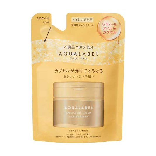 AQUALABEL Special Gel Cream EX Golden Repair Refill (Herbal Rose), 81g