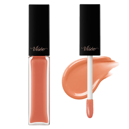 VISEE Nenmaku Fake Lip Plumper (04 Ripe Melting Peach, Vanilla Mint)