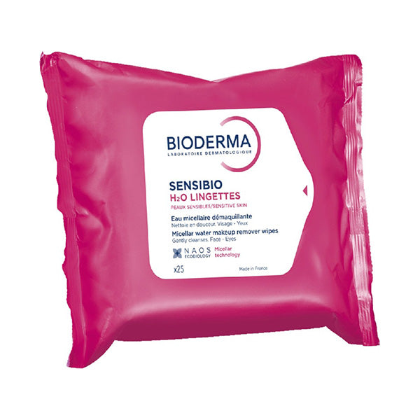BIODERMA Sensibio H2O Cleansing Wipes, 25 x 5g