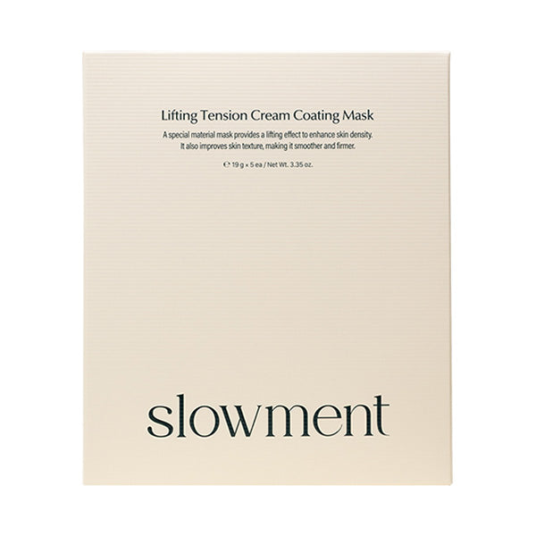 slowment Lifting Tension Cream Coating Mask, 5 Sheets