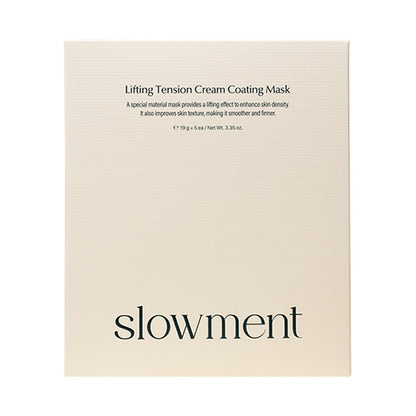slowment Lifting Tension Cream Coating Mask, 5 Sheets