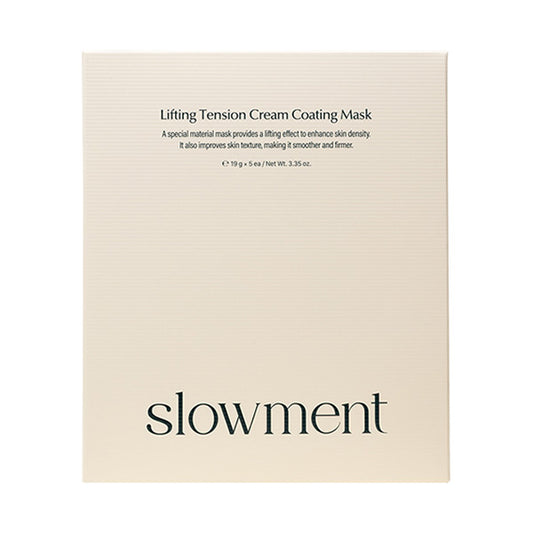 slowment Lifting Tension Cream Coating Mask, 5 Sheets