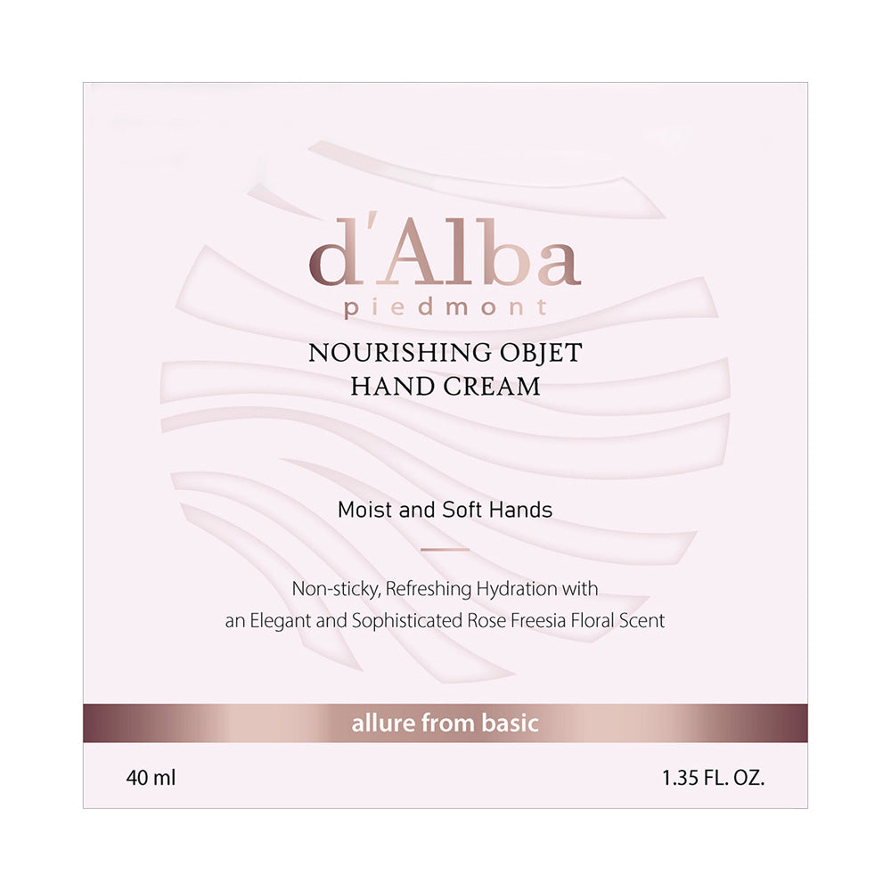 d'Alba Objet Hand Cream (Rose Freesia), 40ml