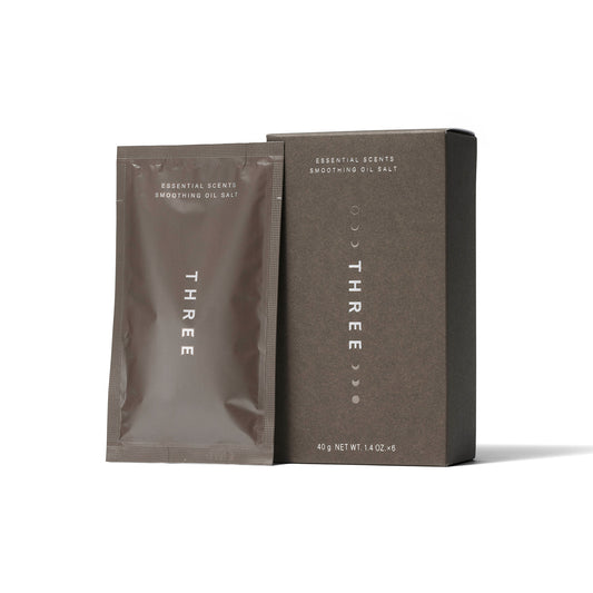 THREE Essential Scents Smoothing Oil Salt MN Limited Edition, 6 x 40g