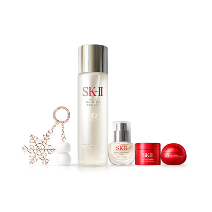 SK-II Facial Treatment Essence Coffret 2026 Holiday Collection Charm Set, 230ml, 10ml, 15g, 5g